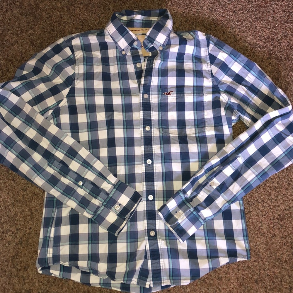 Hollister Plaid Button Down Shirt